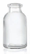 15 ml Aerosolflacon, helder, type 3 geblazen glas