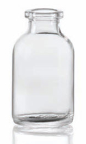 20 ml injectieflacon, helder, type 2 geblazen glas