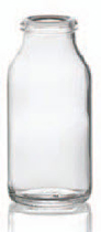 100 ml infuusflacon, helder, type 1 geblazen glas